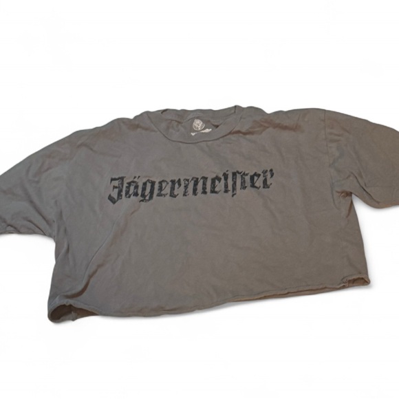 Jagermeister Tops - Jägermeister Charcoal Tee with White Logo